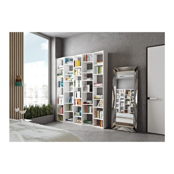 Bibliotecă albă 182x224 cm Valsa – TemaHome-image-3