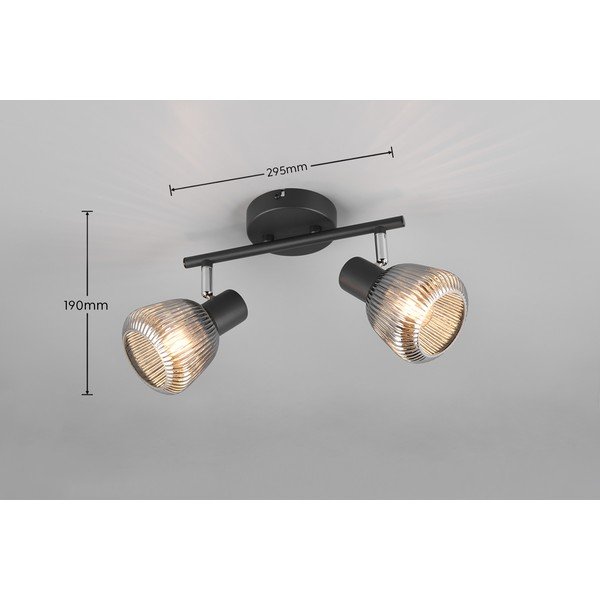 Spot negru ø 10 cm Tarifa – Trio-image-4