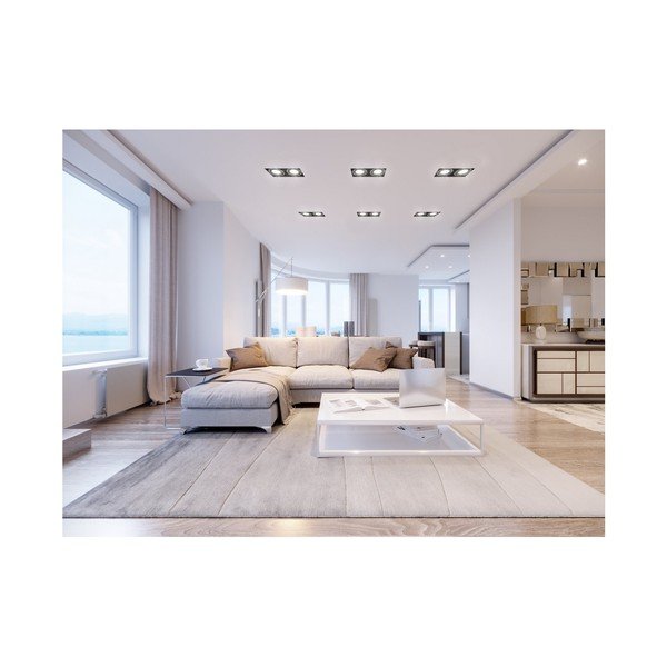 Plafonieră neagră cu abajur din metal 15x25,5 cm Milo – GTV-image-3