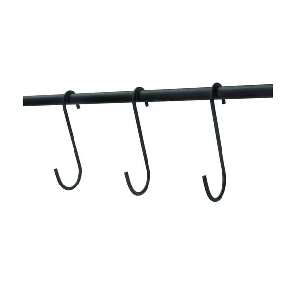 Cuier metalic cu rafturi iDesign Arlo, negru-image-3