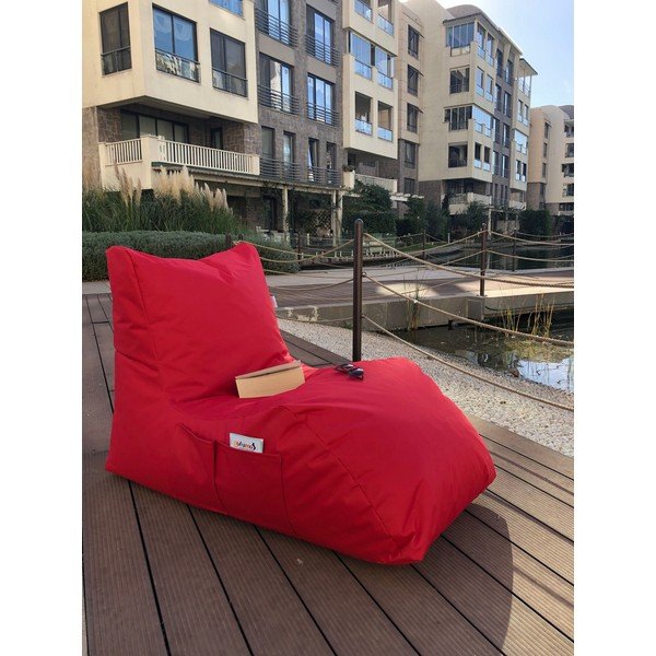 Beanbag pentru grădină roșu Daybed – Floriane Garden-image-2