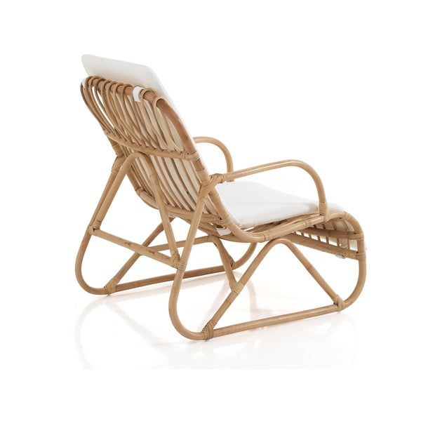 Fotoliu împletit din ratan alb/în culoare naturală Erik - Tomasucci-image-2