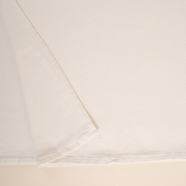 Cuvertură albă din bumbac pentru pat dublu 160x220 cm Hasir - Mijolnir-image-3