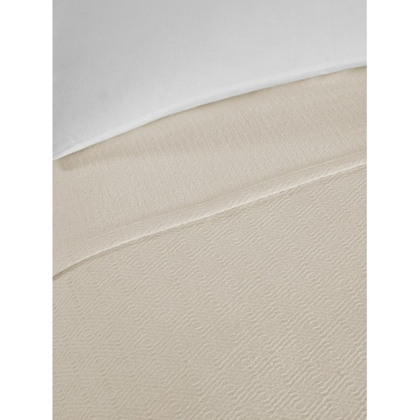 Cuvertură crem din bumbac pentru pat dublu 200x230 cm Serenity – Mijolnir-image-2