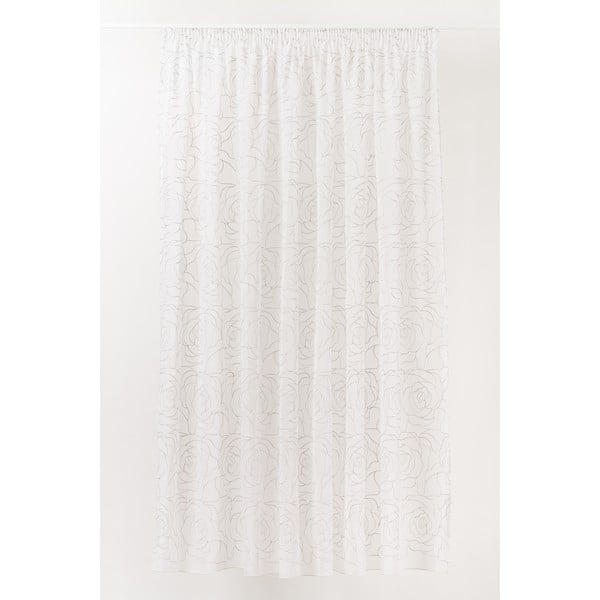 Perdea albă/gri 140x245 cm Amanda – Mendola Fabrics