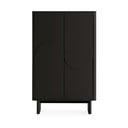 Dulap negru 80x130x40 cm Solei – MOME