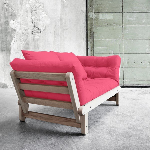 Canapea extensibilă Beat Beech/Magenta-image-1