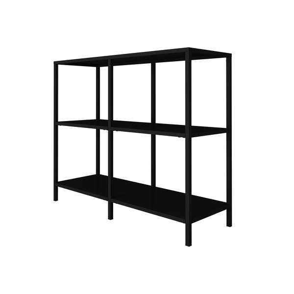 Raft metalic Canett Lite, lățime 100 cm, negru-image-3