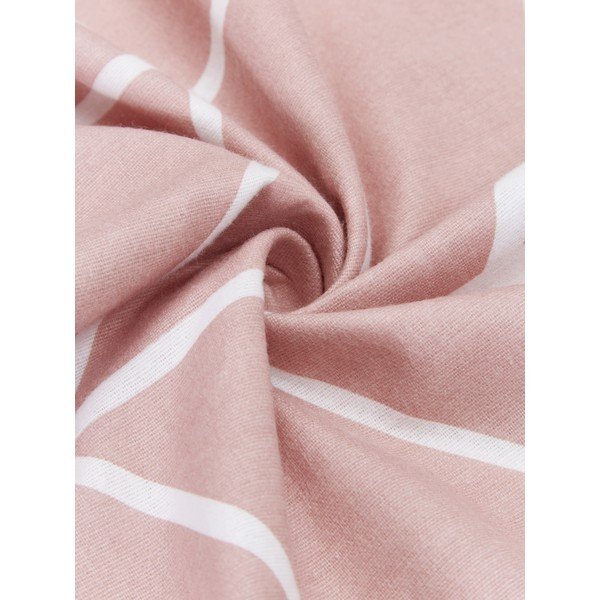 Set de 2 fețe de pernă decorative din flanelă Westwing Collection Yule, 40 x 80 cm, roz-image-1
