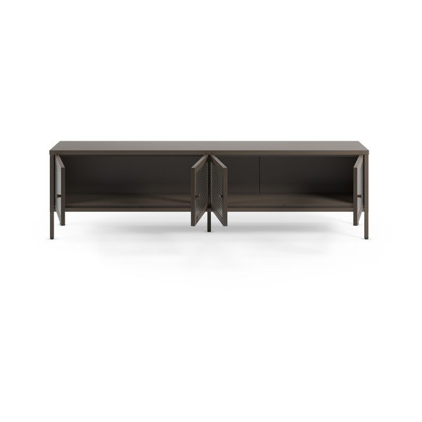Comodă TV gri din metal 160x50x35 cm Layna – Marckeric-image-3