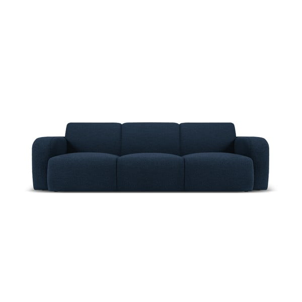 Canapea albastru-închis cu tapițerie din stofă bouclé 235 cm Molino – Micadoni Home