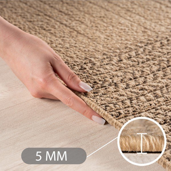 Covor pentru exterior și interior maro rotund ø 160 cm Timber 1405 – Ayyildiz Carpets-image-2
