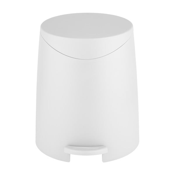 Coș de gunoi alb cu pedală din plastic 3 l Portes – Allstar-image-2