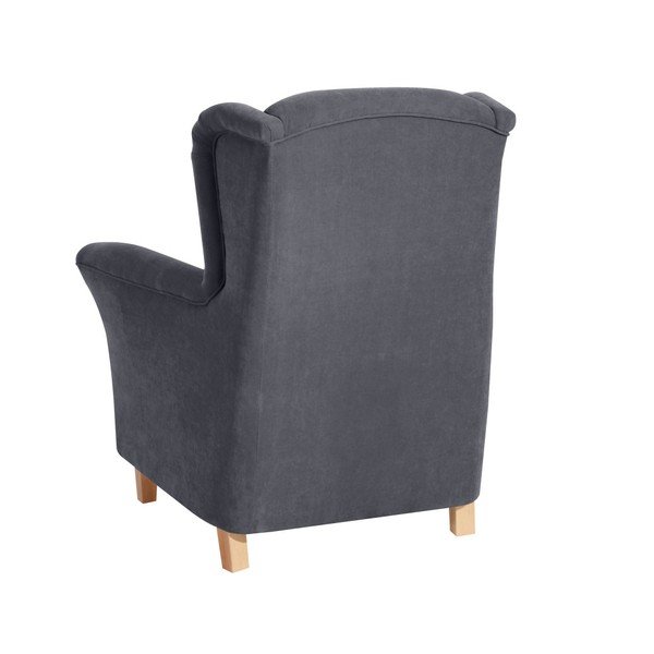 Fotoliu Max Winzer Agnetha Velvet, antracit-image-1