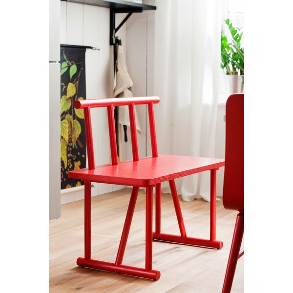 Bancă de dining Tenzo Grain, roșu-image-3