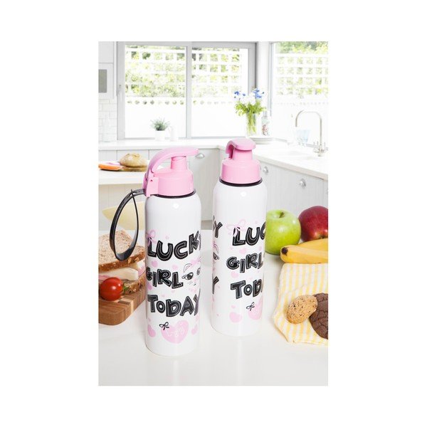 Set 2 sticle pentru apă Lucky Day, 0,75 l-image-1