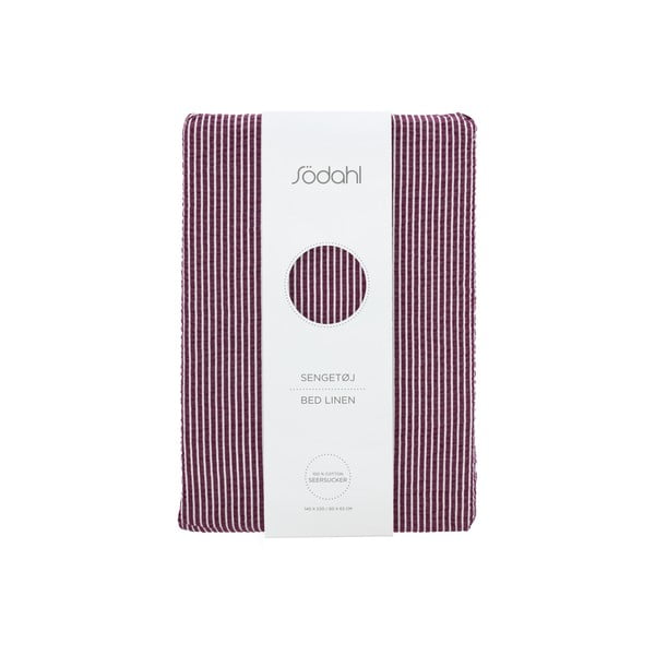 Lenjerie de pat mov din bumbac pentru pat de o persoană 140x200 cm Cheerful – Södahl-image-4