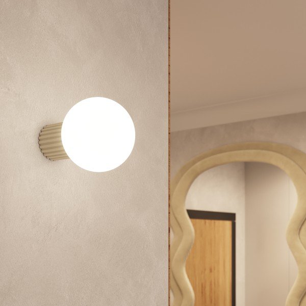 Aplică de perete crem ø 12 cm Orbital – Sollux-image-1