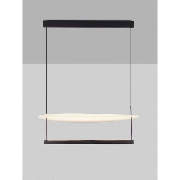 Lustră albă/negru-mat LED cu intensitate reglabilă din aluminiu ø 80 cm Diona – Nova Luce-image-4