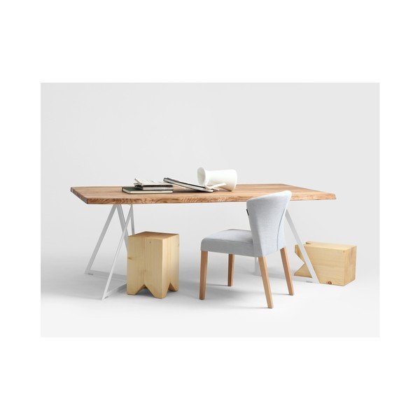 Masă cu blat din lemn de stejar Custom Form Sherwood, 180 x 90 cm-image-3