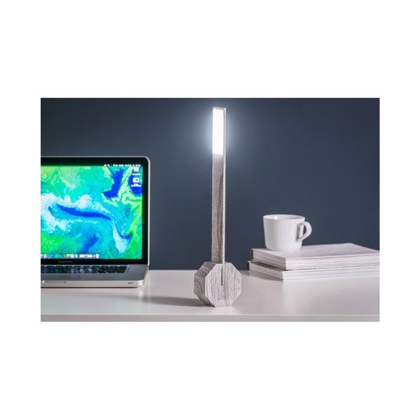 Veioză gri LED (înălțime 38 cm) Octagon One – Gingko-image-3