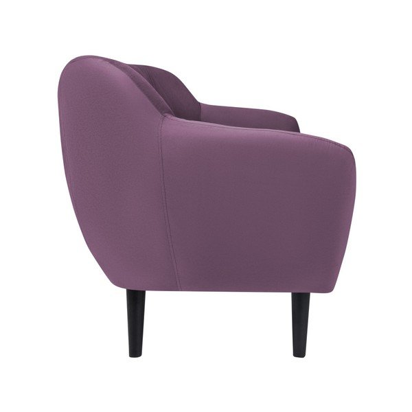 Canapea cu 2 locuri și picioare negre Mazzini Sofas Toscane, mov-image-2