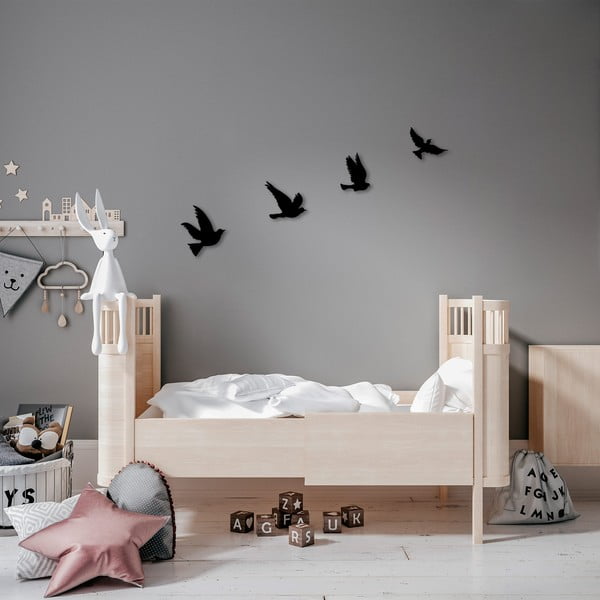 Decorațiuni de perete 4 buc. din metal 18x20 cm Birds – Wallity-image-1