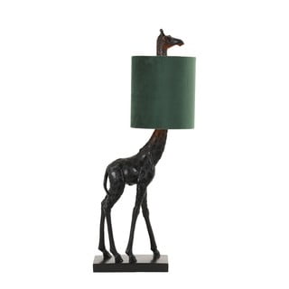 Veioză verde-închis/negru (înălțime 61 cm) Giraffe – Light & Living
