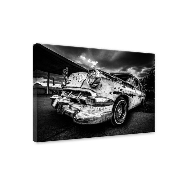 Tablou Styler Canvas Silver Old Car, 85 x 113 cm-image-2