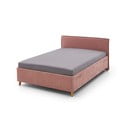 Pat pentru copii  roz tapițat fără somieră 120x200 cm Fun – Meise Möbel