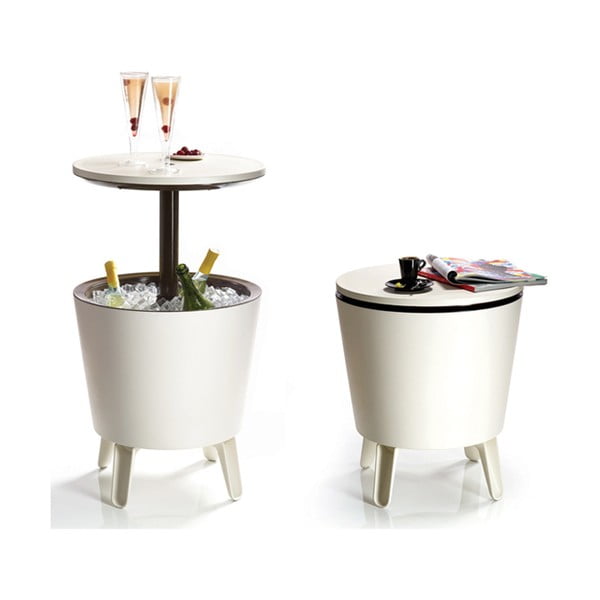 Masă de grădină cu frapieră rotundă din plastic ø 49,5 cm Cool – Keter-image-2