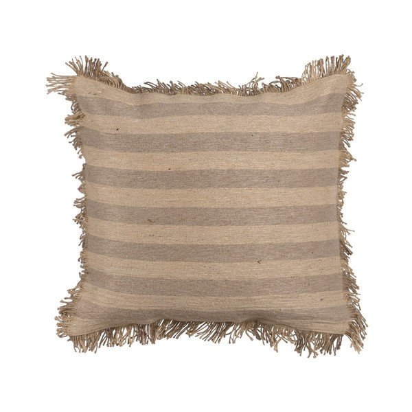 Pernă decorativă din amestec de iută 45x45 cm Stripes – Ixia