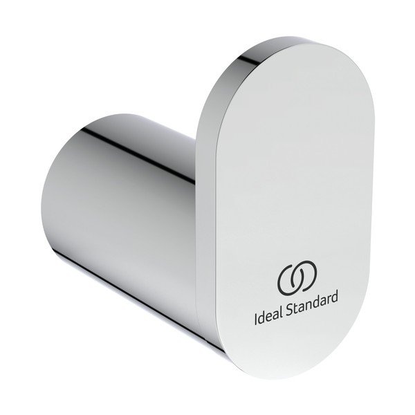 Cârlig argintiu lucios de montat pe perete din metal Conca – Ideal Standard