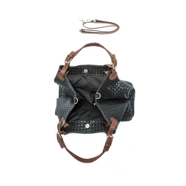 Geantă din piele Isabella Isabella Rhea no. 8019, neagră-image-4