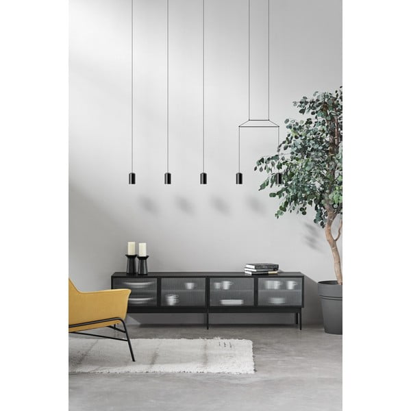Comodă TV Teulat Blur, negru-image-1