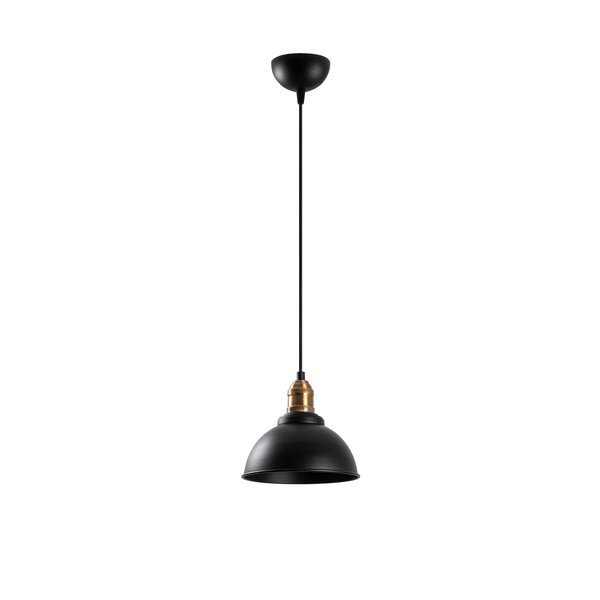 Lustră neagră cu abajur din metal ø 21 cm Varzan – Opviq lights-image-3