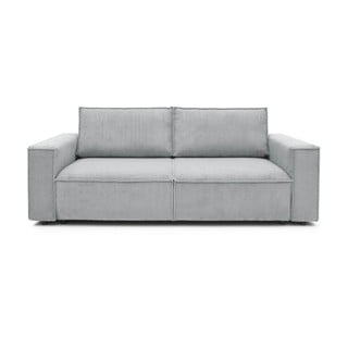 Canapea extensibilă din reiat Bobochic Paris Nihad, 245 cm, gri deschis