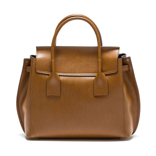 Geantă din piele Isabella Rhea no.479, maro cognac-image-1