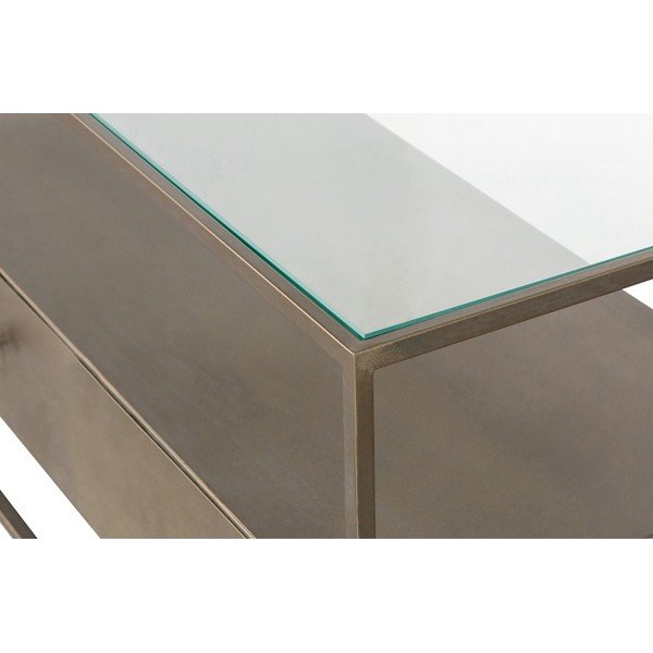 Comodă TV aurie din metal 115x50 cm Depart – BePureHome-image-1