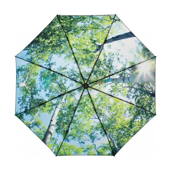 Umbrelă anti-vânt pliabilă Ambiance Forest, ⌀ 100 cm, verde-negru-image-1