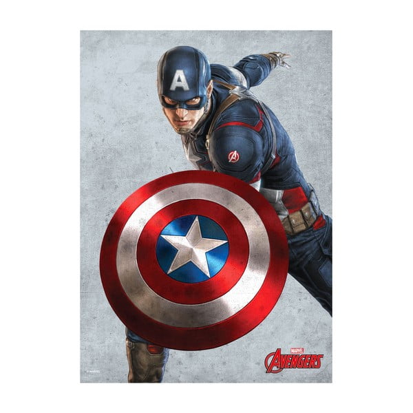 Poster Age of Ultron Against Foe - Captain America