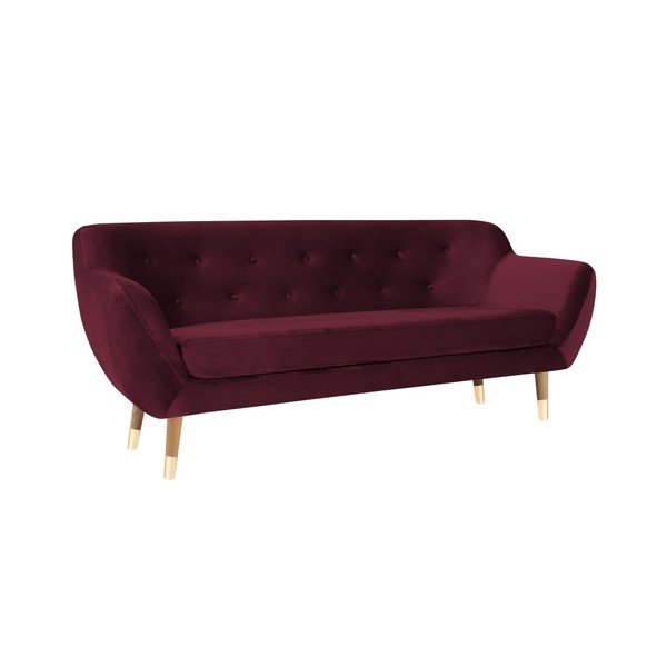 Canapea cu 2 locuri Mazzini Sofas Amelie, vișiniu-image-1