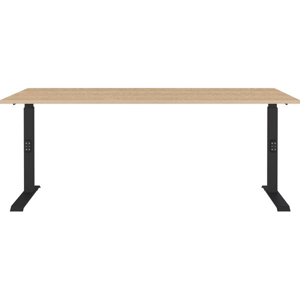 Birou reglabil cu blat cu aspect de lemn de stejar 80x180 cm Lissabon – Germania-image-1