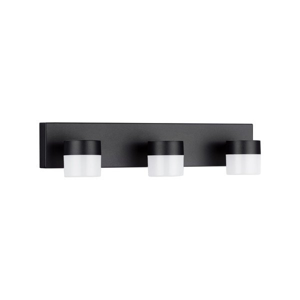 Aplică de perete negru-mat LED din aluminiu Teko – Nova Luce