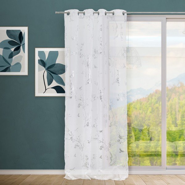 Perdea albă-argintie 140x260 cm Paradis – Casa Selección-image-1