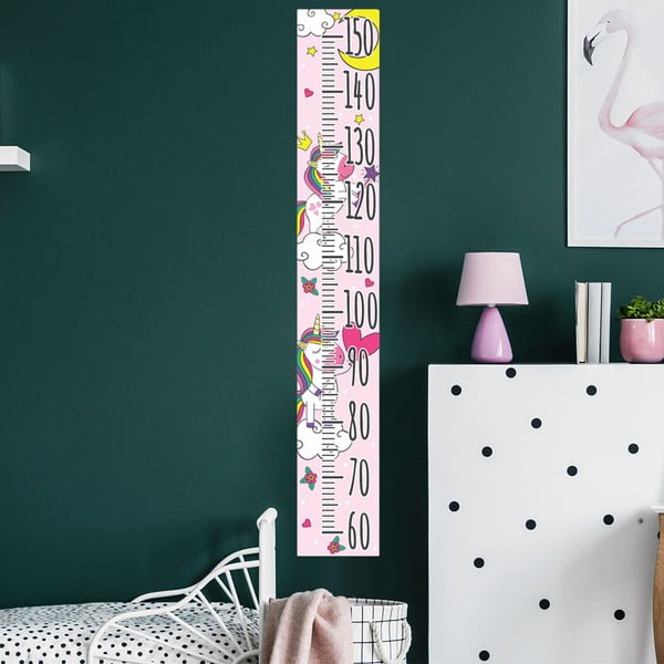 Autocolant pentru copii de tip metru pentru ușă/pentru perete 15x100 cm Unicorns – Ambiance-image-2