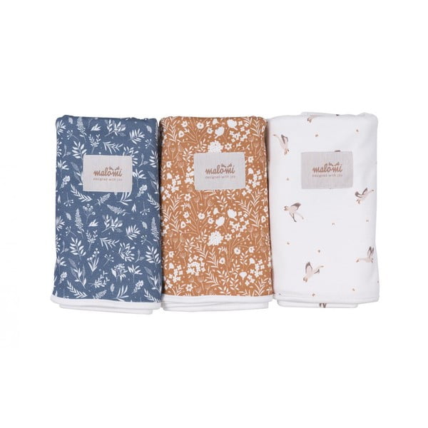 Pătură pentru copii albastru-închis din bumbac organic 110x140 cm Organic – Malomi Kids-image-1