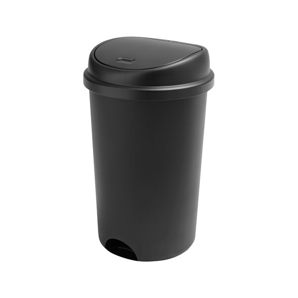Coș de gunoi cu capac Addis, înălțime 64,5 cm, negru