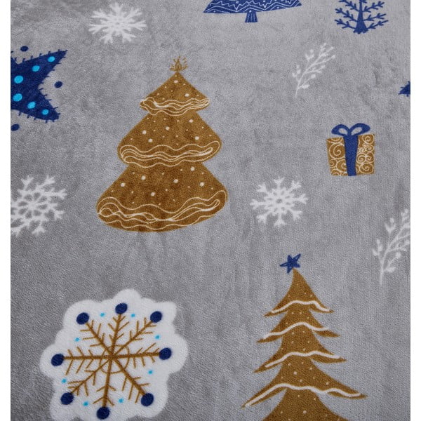 Lenjerie de pat gri din micropluș/cocolino pentru pat de o persoană 140x200 cm Natale – My House-image-4