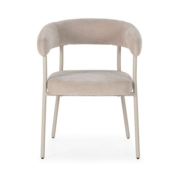 Set de scaune de sufragerie bej cu cotiere 2 buc. tapițat Yuri – MOME-image-4